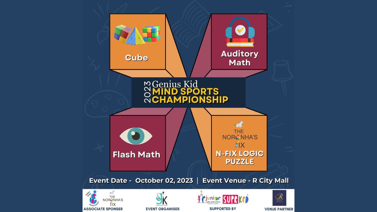 Genius Kid Mind Sports National Championship Set to Ignite Minds on October 2nd, 2023, at R-city Mall, Mumbai